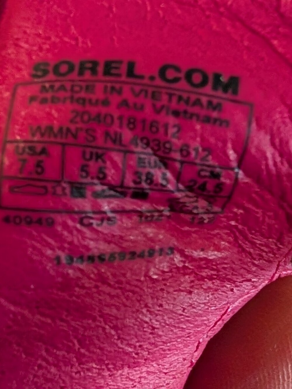 Sorel Kinetic Impact Sling Leather Sandals Pink Yellow Sandals Women's Size 7.5 - Picture 12 of 12